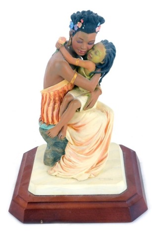 A Thomas Blackshear's figure modeled as The Nurturer, Ebony Vision Series, limited edition 1395/1600, boxed with certificate.