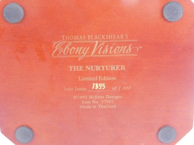 A Thomas Blackshear's figure modeled as The Nurturer, Ebony Vision Series, limited edition 1395/1600, boxed with certificate. - 2