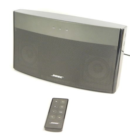 A Bose Sound Link wireless music system.