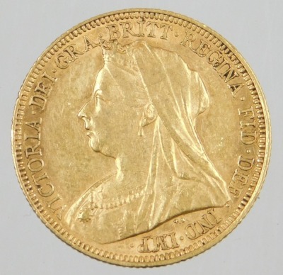 A Victorian full gold sovereign, dated 1894, 8g. - 4