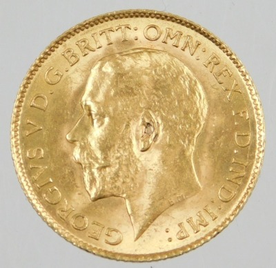 A George V half gold sovereign, dated 1914, 4g. - 4