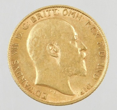 An Edward VII half gold sovereign, dated 1910, 4g. - 4