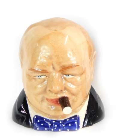 A Kevin Francis Churchill bust character jug, limited edition 453/750, 15cm high, boxed.