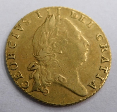 A George III military half guinea, 1801.