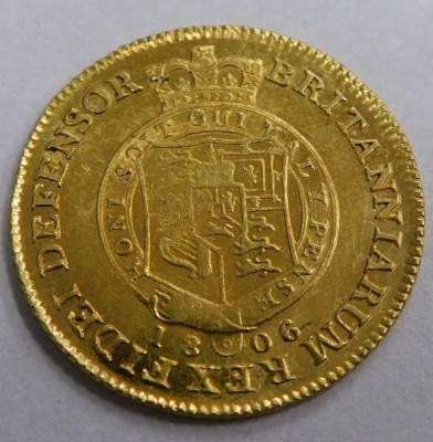 A George III military half guinea, 1806. - 2