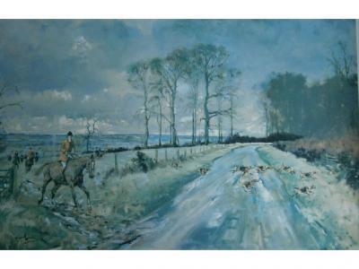 Michael Lyne (1912-1989). Hunting scene