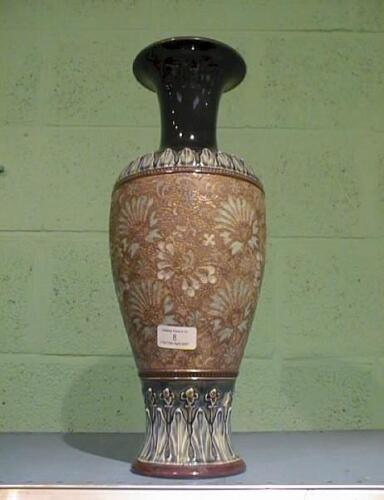 A Doulton & Slater 'Chine' baluster Vase