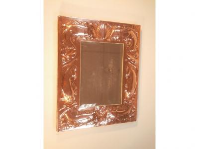 A Newlyn arts and crafts copper mirror