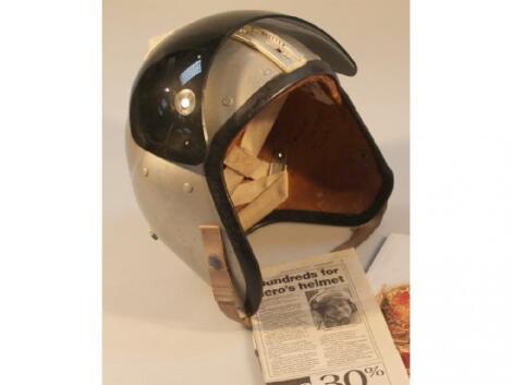 A rare 1960's crash helmet