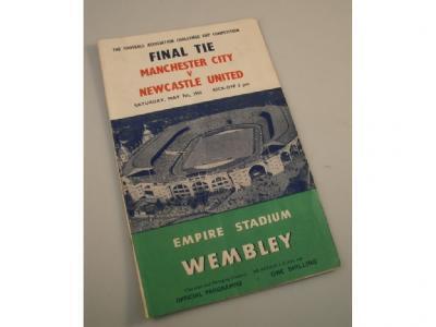 A Manchester City v Newcastle United cup final 1955 programme