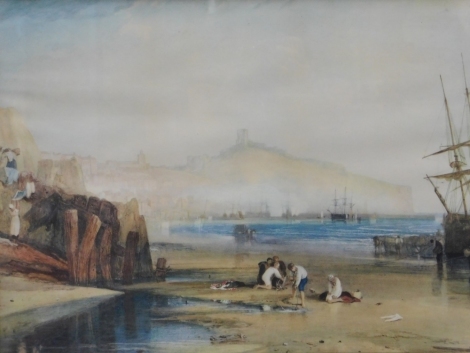 After Turner. Scarborough, print, 53cm x 70cm.